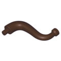 Lego NEW - Elephant Tail / Trunk with Bar End - Short Curved Tip~ [Dark Brown]