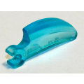 Lego Used - Barb / Claw / Horn / Tooth with Clip Curved~ [Trans-Light Blue]