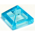 Lego NEW - Slope 45 1 x 1 x 2/3 Quadruple Convex Pyramid~ [Trans-Light Blue]