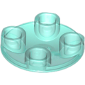 Lego NEW - Plate Round 2 x 2 with Rounded Bottom (Boat Stud)~ [Trans-Light Blue]