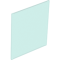 Lego NEW - Glass for Window 1 x 6 x 6 Flat Front~ [Trans-Light Blue]