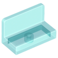 Lego NEW - Panel 1 x 2 x 1 with Rounded Corners~ [Trans-Light Blue]