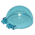 Lego NEW - Windscreen 6 x 6 x 3 Canopy Half Sphere with Dual 2 Fingers~ [Trans-Light Blue]