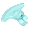 Lego Used - Minifigure Weapon Axe Head with Clip~ [Trans-Light Blue]