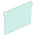 Lego Used - Glass for Window 1 x 4 x 3 - Opening~ [Trans-Light Blue]