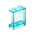 Lego Used - Panel 1 x 2 x 2 with Side Supports - Hollow Studs~ [Trans-Light Blue]
