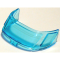 Lego Used - Glass for Aircraft Fuselage Curved Forward 6 x 10 Top with 3 Window~ [Trans-Light Blue]
