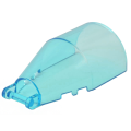 Lego NEW - Windscreen 6 x 4 x 2 Round with Bar Handle~ [Trans-Light Blue]