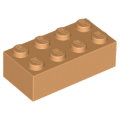 Lego NEW - Brick 2 x 4~ [Medium Nougat]