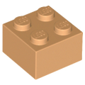 Lego Used - Brick 2 x 2~ [Medium Nougat]