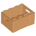 Lego NEW - Container Crate 3 x 4 x 1 2/3 with Handholds~ [Medium Nougat]