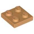 Lego NEW - Plate 2 x 2~ [Medium Nougat]