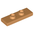 Lego NEW - Plate Modified 1 x 3 with 2 Studs (Double Jumper)~ [Medium Nougat]