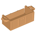 Lego Used - Container Treasure Chest Bottom with Slots in Back~ [Medium Nougat]