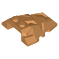 Lego Used - Wedge 4 x 4 Fractured Polygon Top~ [Medium Nougat]