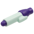 Lego NEW - Minifigure Utensil Pen with Molded Dark Purple Tip and Cap Pattern~ [Light Aqua]