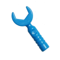 Lego Used - Minifigure Utensil Tool Open End Wrench - 3-Rib Handle~ [Dark Azure]
