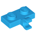 Lego NEW - Plate Modified 1 x 2 with Clip on Side (Horizontal Grip)~ [Dark Azure]