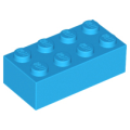 Lego NEW - Brick 2 x 4~ [Dark Azure]