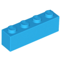 Lego NEW - Brick 1 x 4~ [Dark Azure]