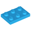 Lego NEW - Plate 2 x 3~ [Dark Azure]