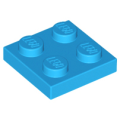 Lego NEW - Plate 2 x 2~ [Dark Azure]