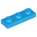 Lego NEW - Plate 1 x 3~ [Dark Azure]