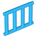 Lego Used - Bar 1 x 4 x 3 Grille with End Protrusions~ [Dark Azure]
