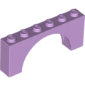Lego NEW - Arch 1 x 6 x 2 - Medium Thick Top without Reinforced Underside~ [Lavender]