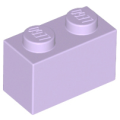Lego Used - Brick 1 x 2~ [Lavender]