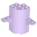 Lego NEW - Cylinder Quarter 3 x 3 x 5 with 2 Arch Tops~ [Lavender]