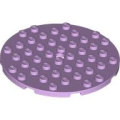 Lego NEW - Plate Round 8 x 8 with Hole~ [Lavender]