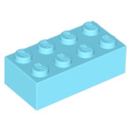 Lego NEW - Brick 2 x 4~ [Medium Azure]