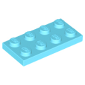 Lego NEW - Plate 2 x 4~ [Medium Azure]