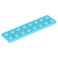 Lego NEW - Plate 2 x 8~ [Medium Azure]