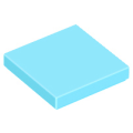 Lego NEW - Tile 2 x 2 with Groove~ [Medium Azure]