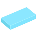 Lego NEW - Tile 1 x 2 with Groove~ [Medium Azure]