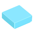 Lego NEW - Tile 1 x 1 with Groove~ [Medium Azure]