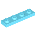 Lego NEW - Plate 1 x 4~ [Medium Azure]