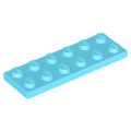Lego NEW - Plate 2 x 6~ [Medium Azure]