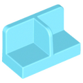 Lego NEW - Panel 1 x 2 x 1 with Rounded Corners and Center Divider~ [Medium Azure]