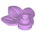 Lego NEW - Plant Plate Round 1 x 1 with 3 Leaves~ [Medium Lavender]