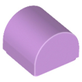Lego NEW - Slope Curved 1 x 1 x 2/3 Double~ [Medium Lavender]