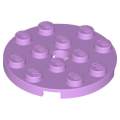 Lego NEW - Plate Round 4 x 4 with Hole~ [Medium Lavender]