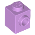 Lego NEW - Brick Modified 1 x 1 with Stud on Side~ [Medium Lavender]