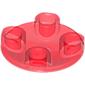 Lego NEW - Plate Round 2 x 2 with Rounded Bottom (Boat Stud)~ [Trans-Red]