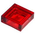 Lego NEW - Tile 1 x 1~ [Trans-Red]