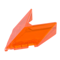Lego NEW - Windscreen 6 x 4 x 1 1/3 Pointed~ [Trans-Neon Orange]