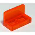 Lego NEW - Panel 1 x 2 x 1 with Rounded Corners~ [Trans-Neon Orange]