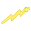 Lego NEW - Wave Angular Single with Bar End (Lightning Bolt)~ [Trans-Yellow]